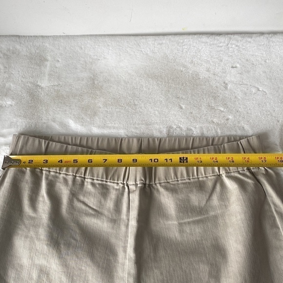 Soft Surroundings Tan Pull-on Metro Legging Ankle Pants with Snaps Size L NWT - Picture 7 of 10